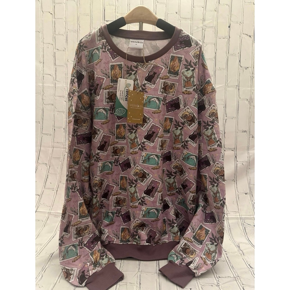 *NEW* Wildwoven (Kindthing) Adult XS Crewneck Tarot Cards Modal